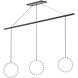 Marquee LED 0.63 inch Black Linear Pendant Canopy System Ceiling Light